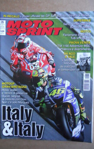 MOTOSPRINT n°35  2014 [Q76] Test KTM 1190 Adventure MSC  - con inserto