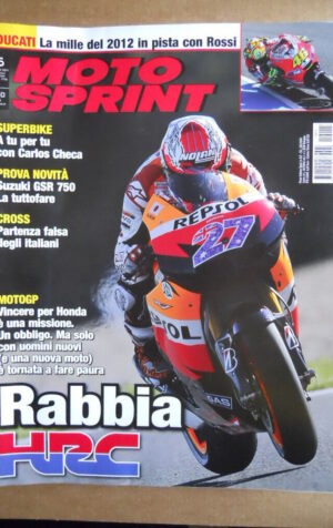 MOTOSPRINT n°15  2011 [Q75] Test SUZUKI GSR 750