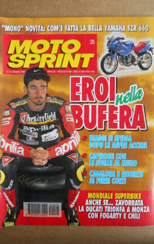 MOTOSPRINT n°25  1995 [Q75] Yamaha SZR 660 Max Biaggi