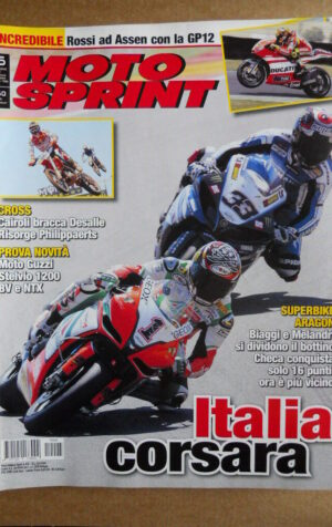 MOTOSPRINT n°25  2011 [Q75] Test Novità Moto Guzzi Stelvio 1200 8V e NTX