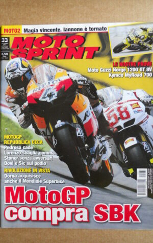 MOTOSPRINT n°33  2011 [Q75] Moto Guzzi Norge 1200 Kymco Myroad 700