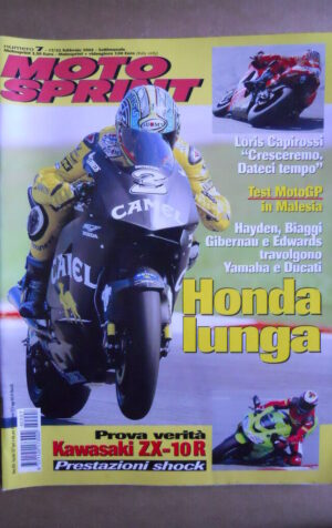 MOTOSPRINT n°7  2004   [Q79A]  Test KAWASAKI ZX-10R