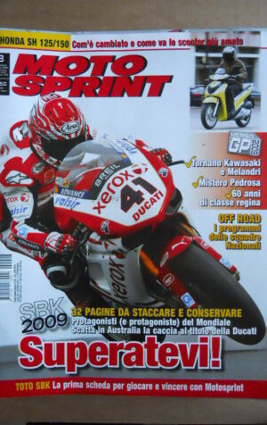 MOTOSPRINT n°8  2009 [Q79] CON INSERTO MOTO SBK 2009