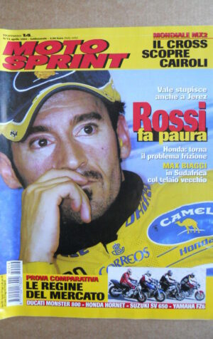 MOTOSPRINT n°14  2004 [Q77] Test DUCATI MONSTER 800 HONDA HORNET SUZUKI SV 650