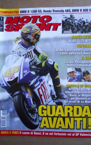 MOTOSPRINT n°21  2009 [Q77] Test BMW R 1200 GS Honda Transalp ABS BMW R 800 GS