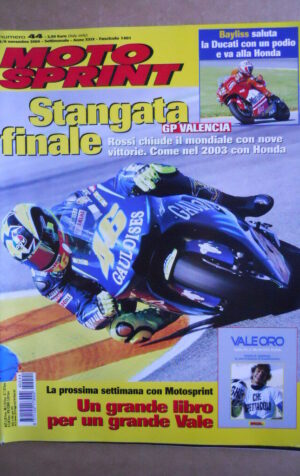 MOTOSPRINT n°44  2004 [Q77]  Test DUCATI 999