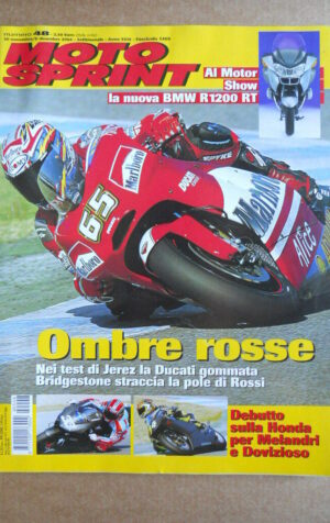 MOTOSPRINT n°48  2004 [Q77] TEST DUCATI MONSTER S2R HONDA CRF 450R