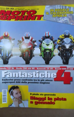 MOTOSPRINT n°51-52  2004 [Q77]  Test YAMAHA YZF R6 HONDA CBR 600 RR