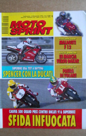 MOTOSPRINT n°1  1995 [Q78]  Test SUZUKI DR 650 RE