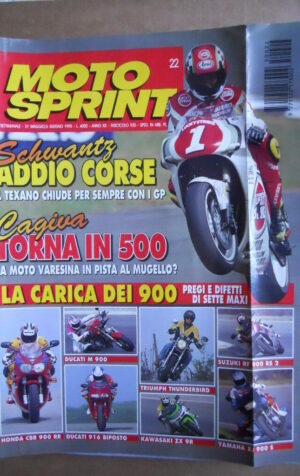 MOTOSPRINT n°22  1995 [Q78]  Test DUCATI M 900 DUCATI 916 BIPOSTO