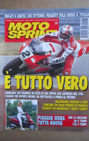 MOTOSPRINT n°28  1995 [Q78]  DUCATI QUOTA 100 VITTORIE FOGARTY TITOLO