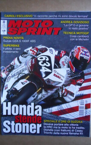 MOTOSPRINT n°30  2015 [Q78]  Test SUZUKI GSX-S 1000F ABS
