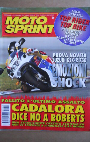 MOTOSPRINT n°46  1995 [Q78]  Test SUZUKI GSX-R 750