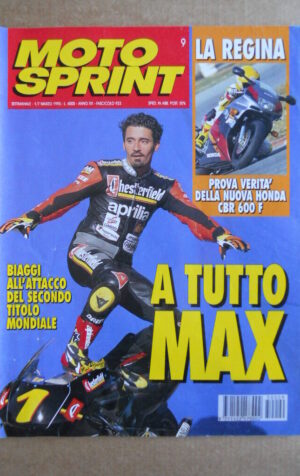 MOTOSPRINT n°9  1995 [Q78]  Test HONDA CBR 600 F