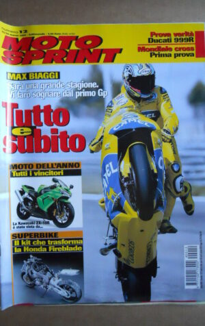 MOTOSPRINT n°12  2004   [Q79A]   Test DUCATI 999R