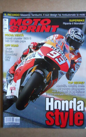 MOTOSPRINT n°14  2014   [Q79B]  Test DUCATI MONSTER 1200 S 145 CV