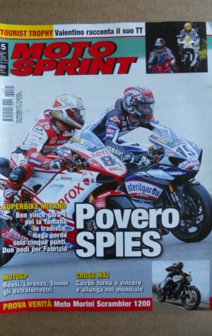 MOTOSPRINT n°25  2009 [Q79]  Test MOTO MORINI SCRAMBLER 1200