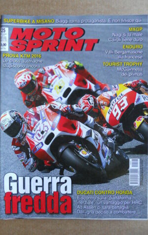 MOTOSPRINT n°25  2015 [Q79]  Test KTM 2016 - TOURIST TROPHY MC GUINNESS