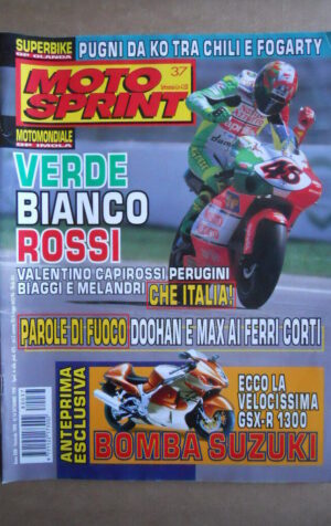 MOTOSPRINT n°37  1998   [Q79B] ANTEPRIMA SUZUKI GSX-R 1300