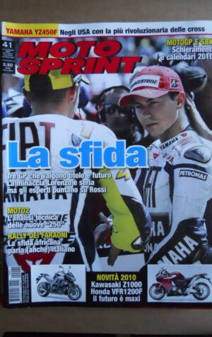 MOTOSPRINT n°41  2009   [Q79A] NOVITA 2010 KAWASAKI Z1000 E HONDA VFR1200F