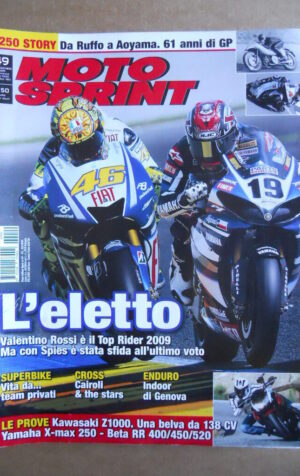 MOTOSPRINT n°49  2009   [Q79]  Test KAWASAKI Z1000 BETA RR 400 450 520