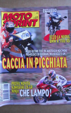 MOTOSPRINT n°6  1998   [Q79B] LA NUOVA BMW R 1100RS   Test KAWASAKI ZX-6R