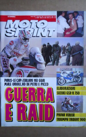 MOTOSPRINT n°  2 1992     [Q30] ELABORAZIONI SUZUKI GSX-R 750 TRIUMPH TRIDENT 90