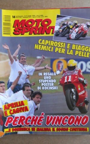 MOTOSPRINT n°14  1994       [Q18]  TEST KTM DUKE 620 BIMOTA YB9 SR
