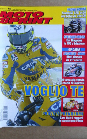 MOTOSPRINT n°15  2006   [Q29]  TEST KAWASAKI ZZR 1400 - VALENTINO ROSSI