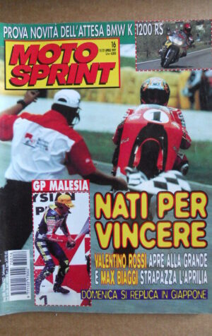MOTOSPRINT n°16  1997     [Q22]  TEST NOVITA' BMW K1200 RS