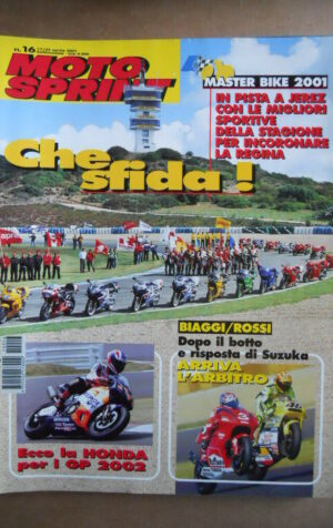 MOTOSPRINT n°16  2001       [Q23]  SPECIALE MASTERBIKE