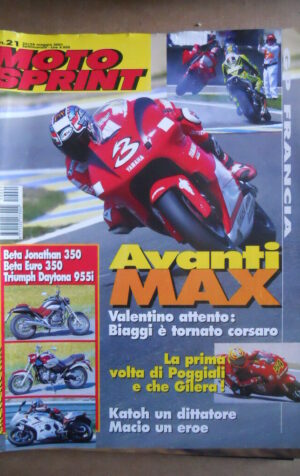 MOTOSPRINT n°21  2001       [Q23] BETA JONATHAN 350 BETA EURO 350