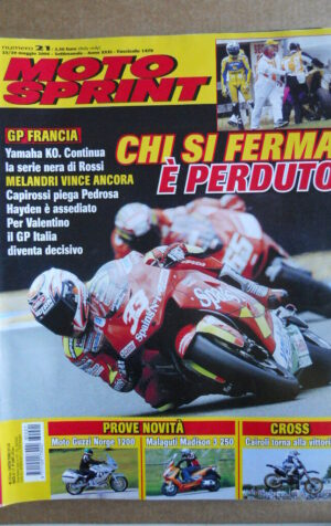 MOTOSPRINT n°21  2006     [Q30]  TEST MOTO GUZZI NORGE 1200 MALAGUTI MADISON 3 2