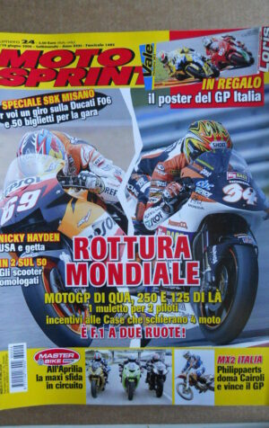 MOTOSPRINT n°24  2006     [Q30] CON POSTER VALENTINO ROSSI E LORIS CAPIROSSI