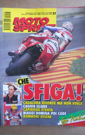 MOTOSPRINT n°27  1994       [Q18]  TEST YAMAHA TT 600 E YAMAHA XV 250 S