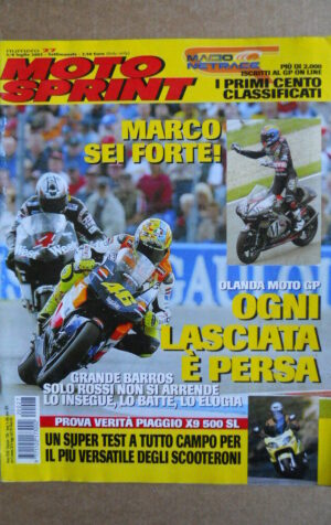 MOTOSPRINT n°27  2002     [Q30] PIAGGIO VERITA' X9 500 SL