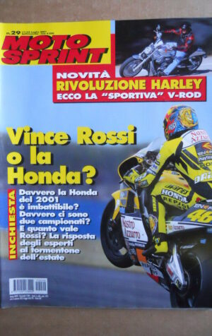 MOTOSPRINT n°29  2001       [Q23] RIVOLUZIONE HARLEY SPORTIVA V-ROD