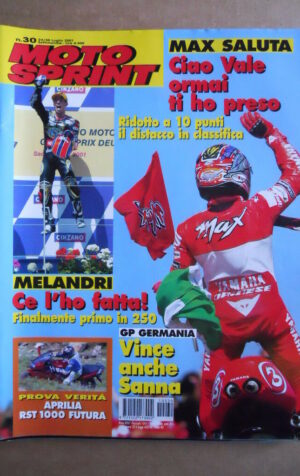 MOTOSPRINT n°30  2001       [Q23]  TEST VERITA' APRILIA RST 1000 FUTURA