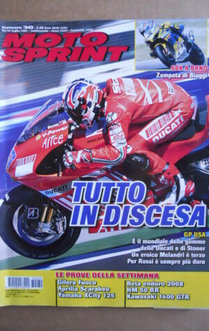 MOTOSPRINT n°30  2007       [Q19]  TEST GILERA APRILIA SCARABEO YAMAHA XCITY 125