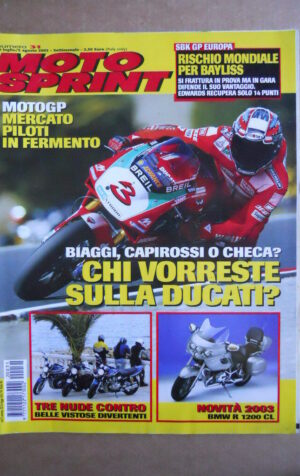 MOTOSPRINT n°31  2002     [Q30] BMW R 1200 CL SUZUKI GSX 1400 KAWASAKI ZRX 1200