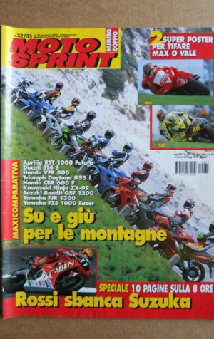 MOTOSPRINT n°32/33  2001       [Q23] MAXI COMPARATIVA TRA MOTO