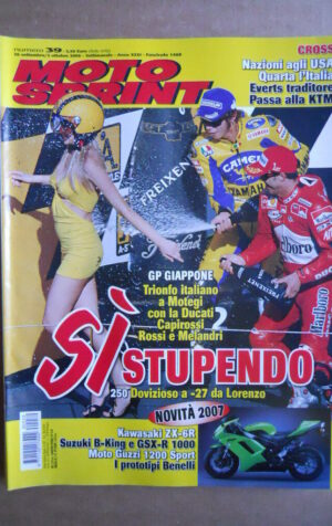 MOTOSPRINT n°39  2006     [Q30] KAWASAKI ZX-6R SUZUKI B-KING MOTO GUZZI 1200 SPO