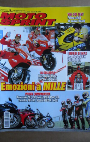 MOTOSPRINT n°4  2006   [Q29] KAWASAKI ZX-10R HONDA CBR 1000 RR SUZUKI GSX-R 1000