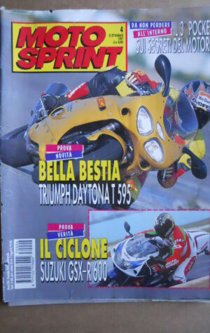 MOTOSPRINT n°4 1997       [Q18]  TEST TRIUMPH DAYTONA T 595