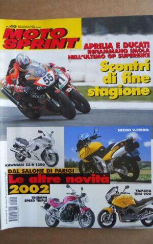 MOTOSPRINT n°40  2001    [Q22] NOVITA DEL SALONE DI PARIGI