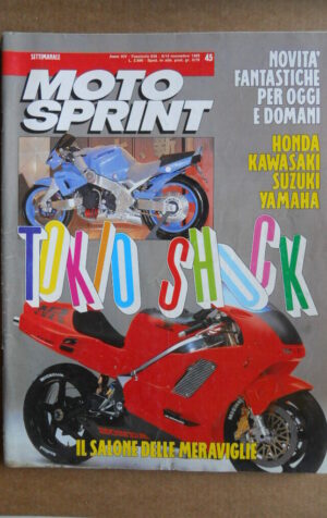 MOTOSPRINT n°45  1989       [Q19]  TEST GUZZI 1000 SP 3