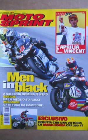 MOTOSPRINT n°45  2002   [Q29]  TEST YAMAHA WR 450 F WR 250 F