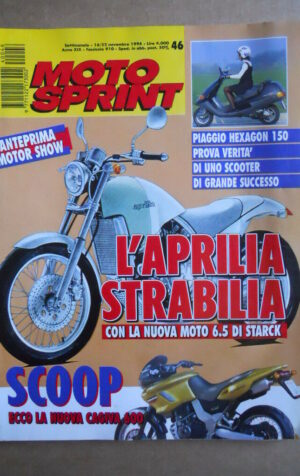 MOTOSPRINT n°46  1994       [Q18] TEST VERITA' PIAGGIO HEXAGON 150