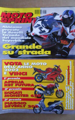 MOTOSPRINT n°46  2001    [Q22]  TEST HONDA HORNET 900 KYMCO GRAND DYNK