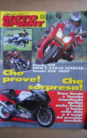 MOTOSPRINT n°48  2001    [Q22] HONDA VFR BMW F 650 CS SCARVER SUZUKI GSX 1400